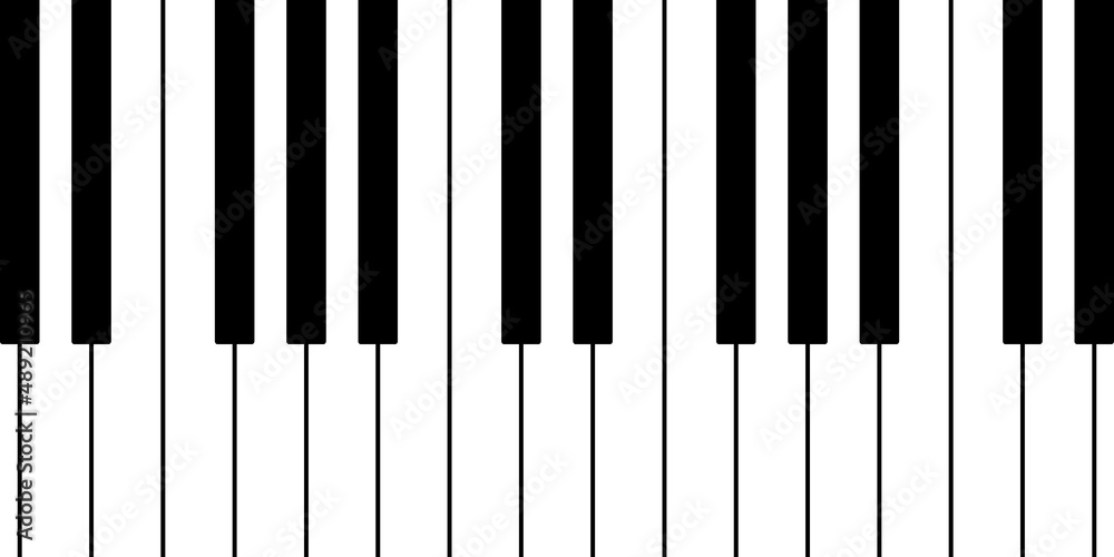Piano keyboard pattern. Vector background with black and white keys. Editable template. Piano keyboard pattern. Vector background with black and white keys. Editable template.