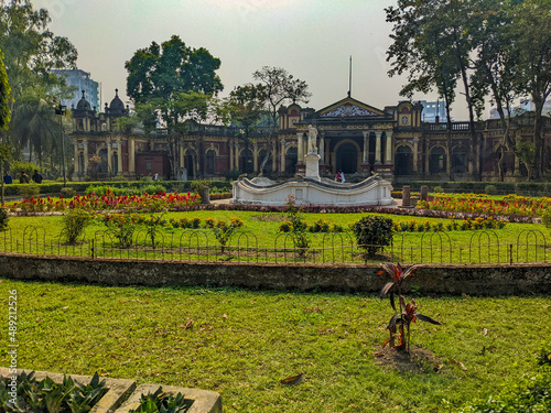 A beautiful sunny day on the Shashi Lodge of the Mymensingh region in Bangladesh photo