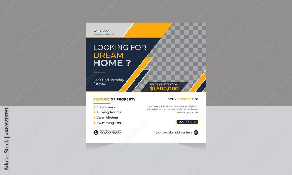 Modern Real Estate social media post web banner template for home sale instagram post, Facebook, Elegant promotional bundle easily editable banner template design. Modern Real Estate social media post web banner template for home sale instagram post, Facebook, Elegant promotional bundle easily editable banner template design.