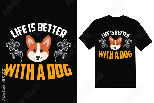 T-shirt design template EPS file.