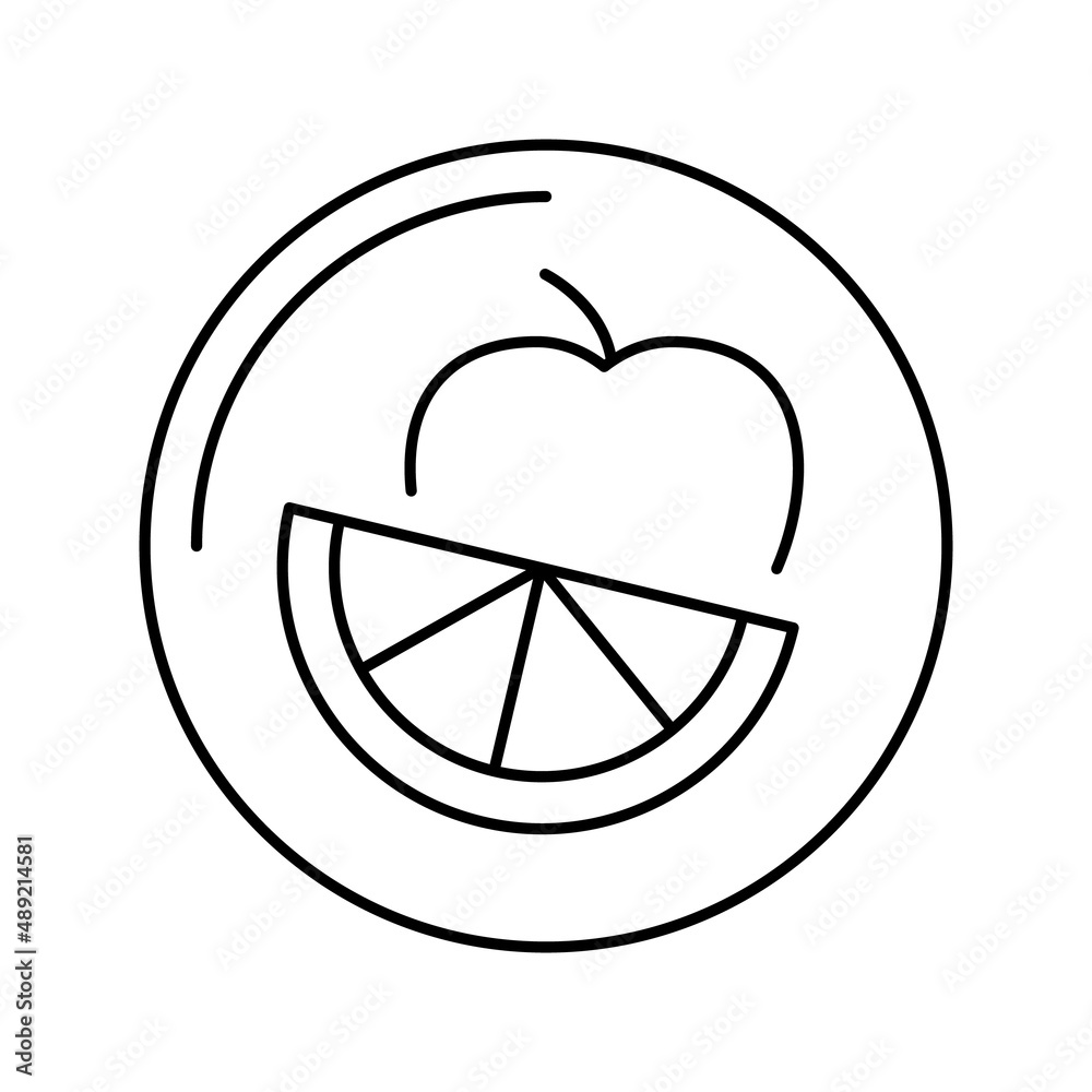 fruits department store line icon vector illustration fruits department store line icon vector illustration