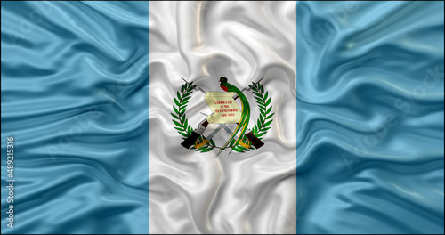 Guatemala waving flag photo