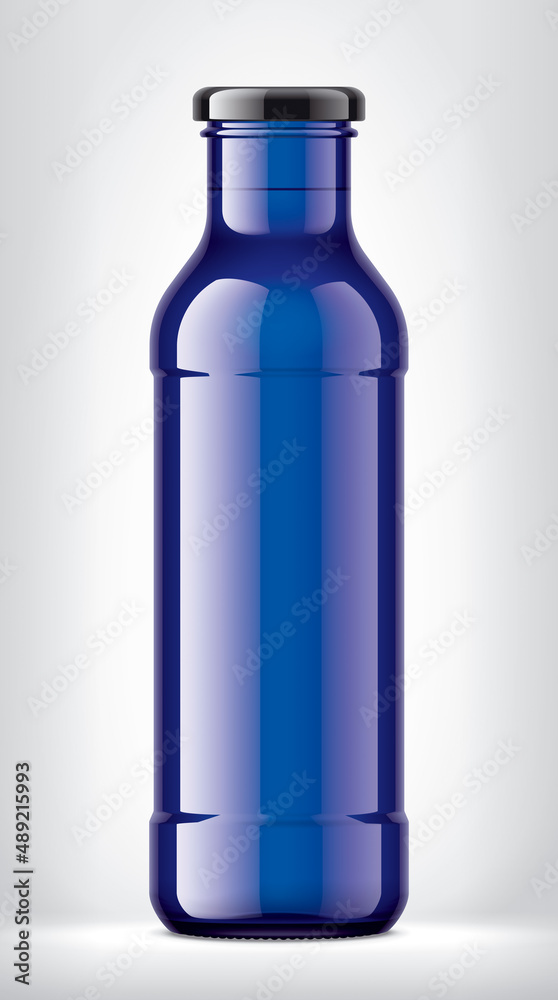 Color Glass Bottle on background. Color Glass Bottle on background.