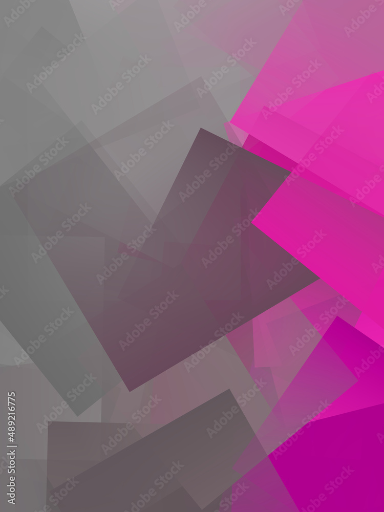 Obraz premium abstract geometric background with a pink part