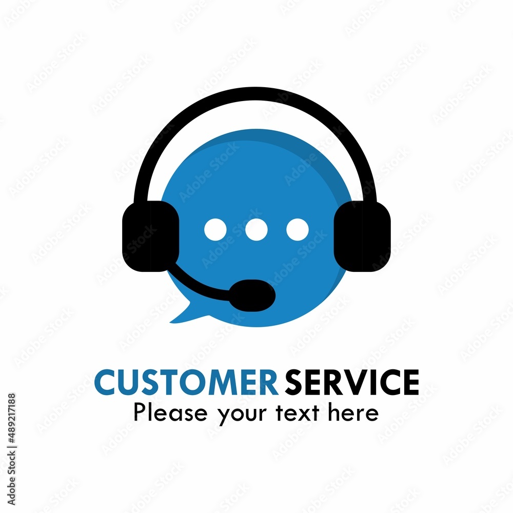 Customer service logo template illustration Customer service logo template illustration