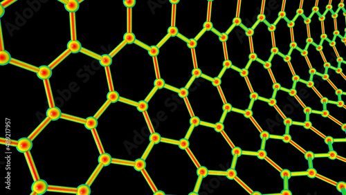 Fotografija Carbon nanotube, 3D illustration