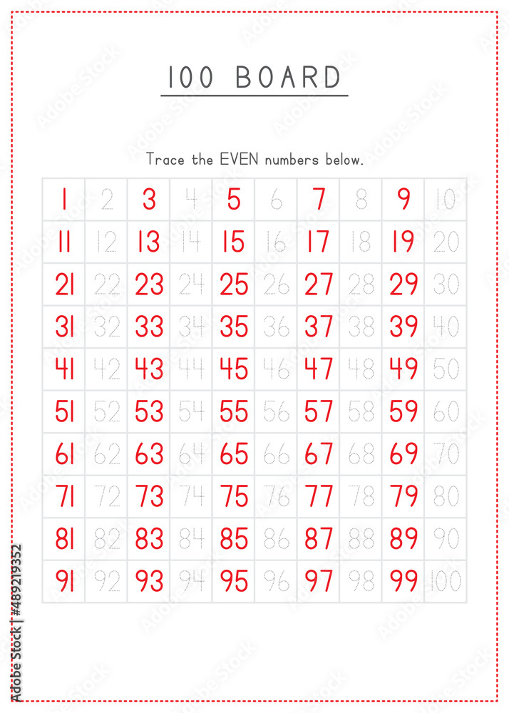 Children Learning Printable - Reading, Tracing, and Writing Numbers ...