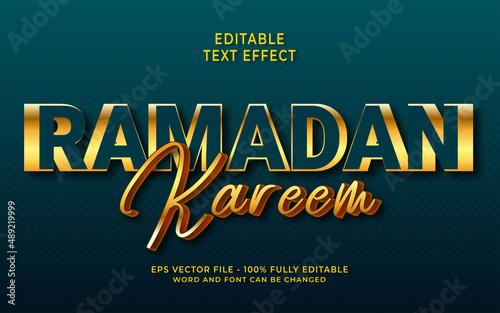 Ramadan Kareem Editable text effect