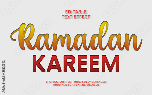 Ramadan Kareem Editable text effect