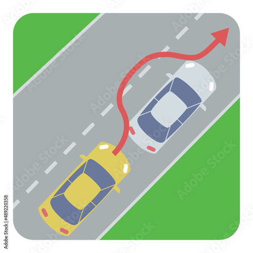 overtaking illustration