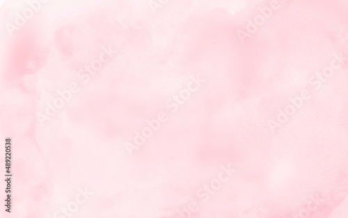 桜色の水彩背景　横