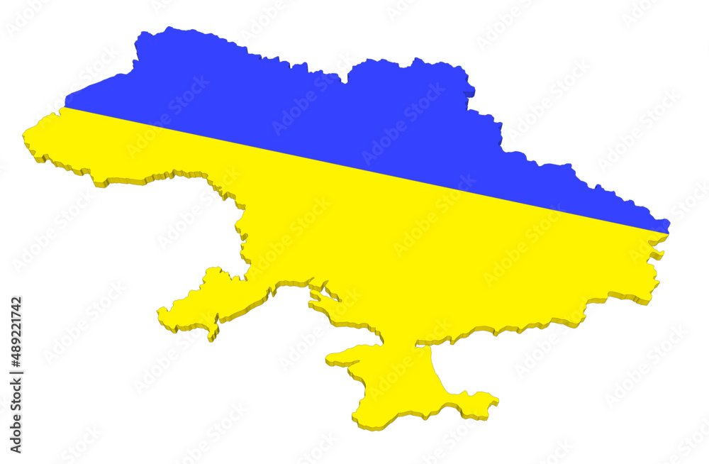 Map of Ukraine vector illustration