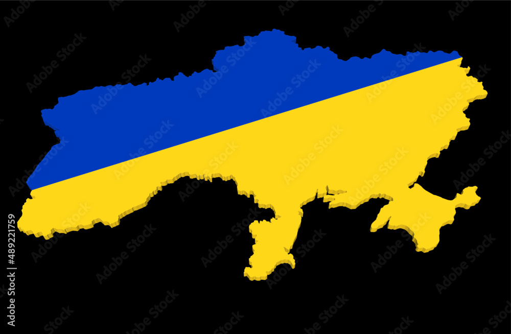 Map of Ukraine vector illustration