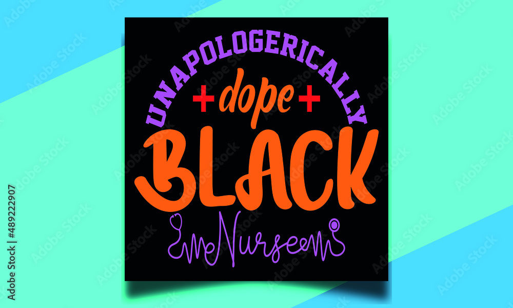 Fototapeta premium Unapologetically Dope Black Nurse