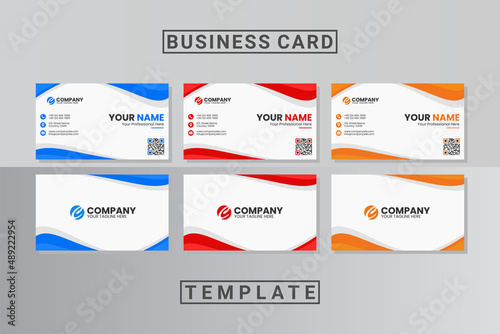 abstract business card template