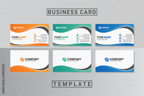 abstract business card template