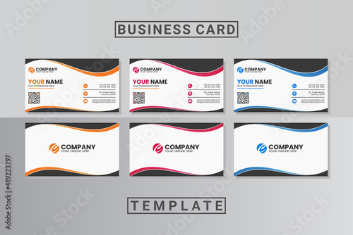 abstract business card template