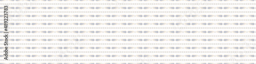 Seamless French country kitchen stripe fabric border print. Blue yellow white horizontal striped background. Batik dye provence style rustic woven cottagecore textile. 