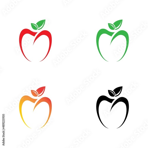 Apple logo icon set