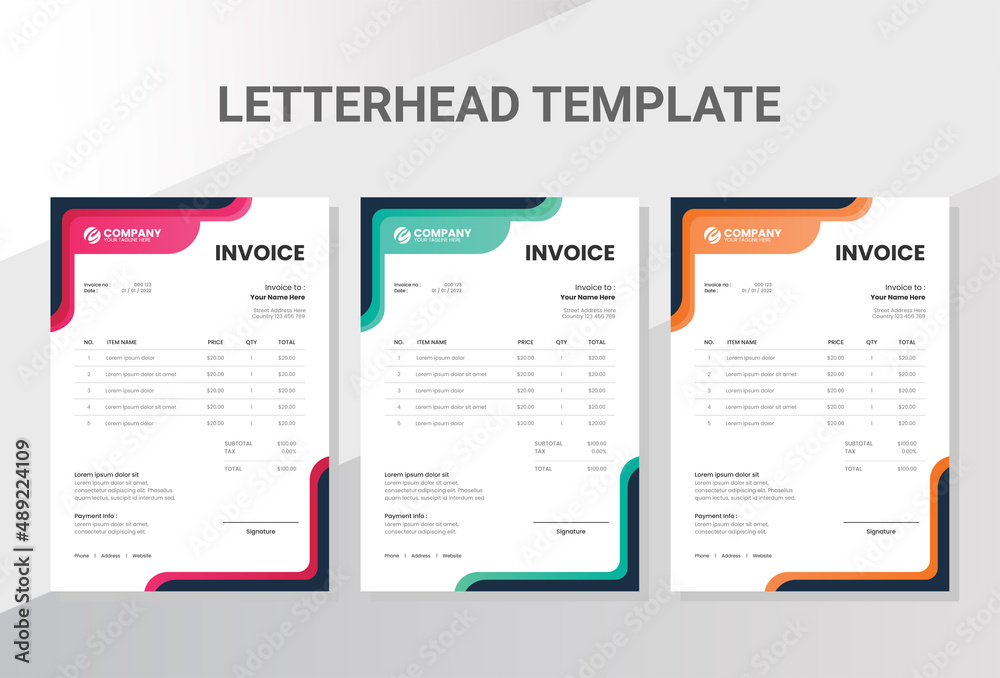 Business company invoice template Business company invoice template