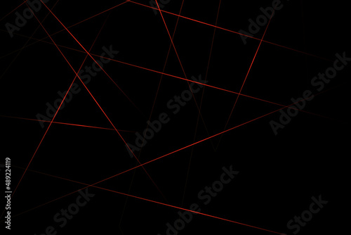 Abstract black with red lines, triangles background modern design. Vector illustration EPS 10.