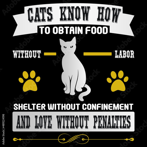 cat t shirt design