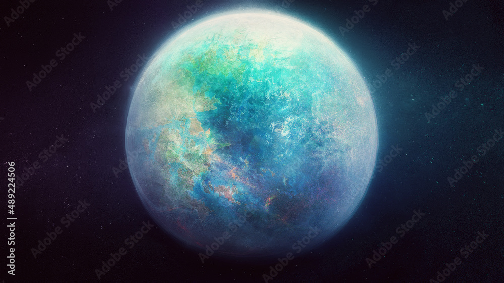 Blue planet in space. Blue planet in space.