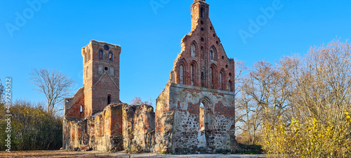 The old ruined Church of East Prussia