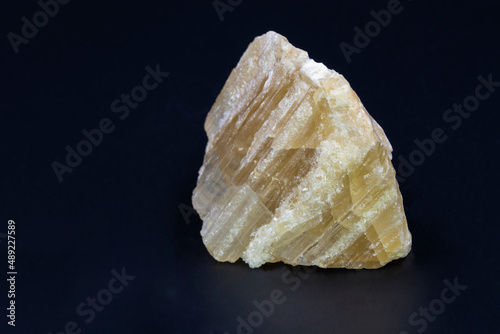 piece of mineral calcite, stone from the rock calcite