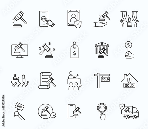 Auction vector icon hammer sell document judge illustration price deal. Bid auction vector tender justice sale commercial concept