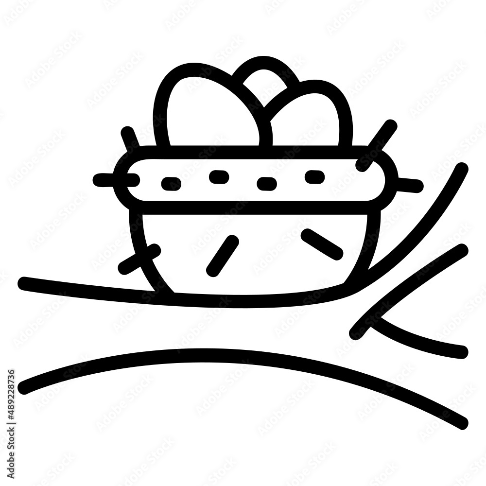 Nest line icon. Can be used for digital product, presentation, print design and more. Nest line icon. Can be used for digital product, presentation, print design and more.