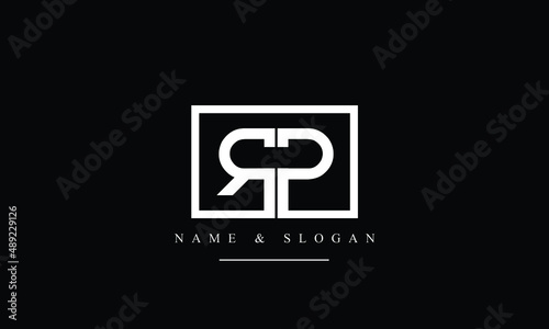 RP, PR, R, P abstract letters logo monogram