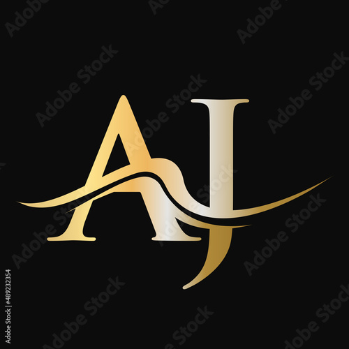 Letter AJ Logo Design. Initial AJ Logotype Template. AJ Monogram Business And Company Logo