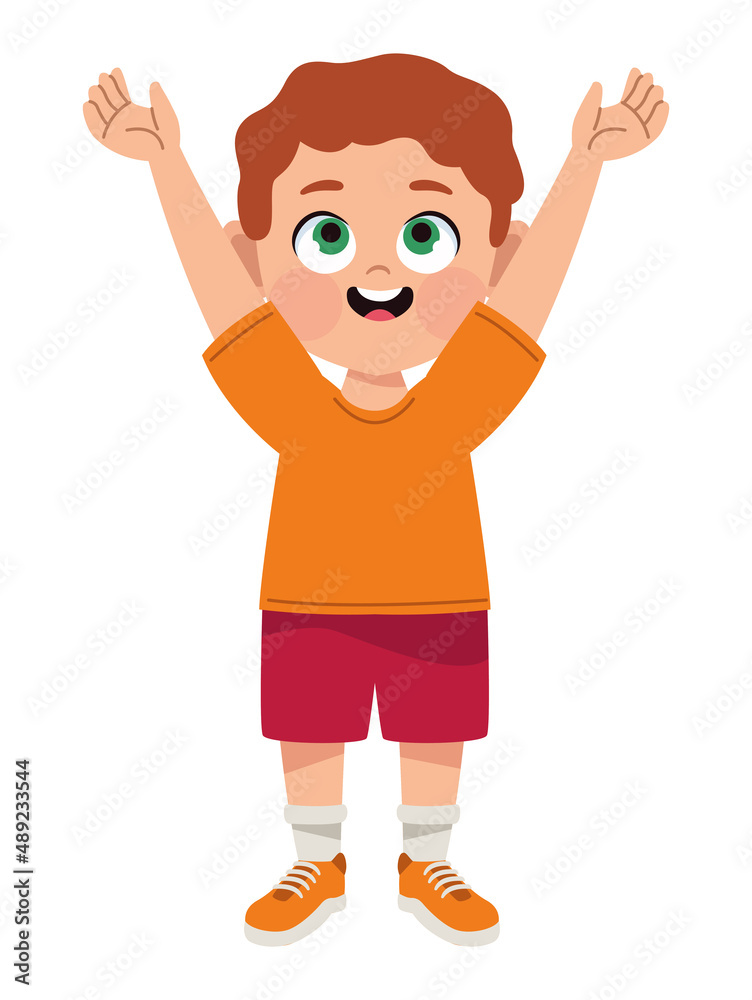 little boy celebrating little boy celebrating