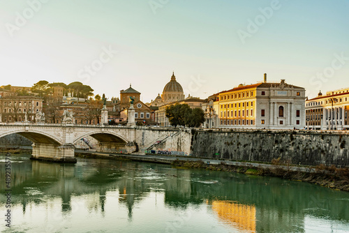 panorama eternal city of Rome in Italy