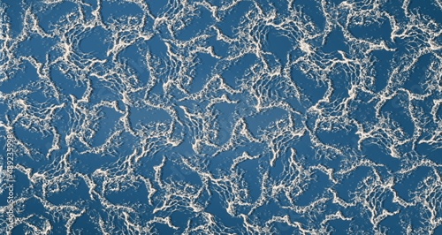 Blue water texture with waves. Water surface texture with ripples. Abstract background.