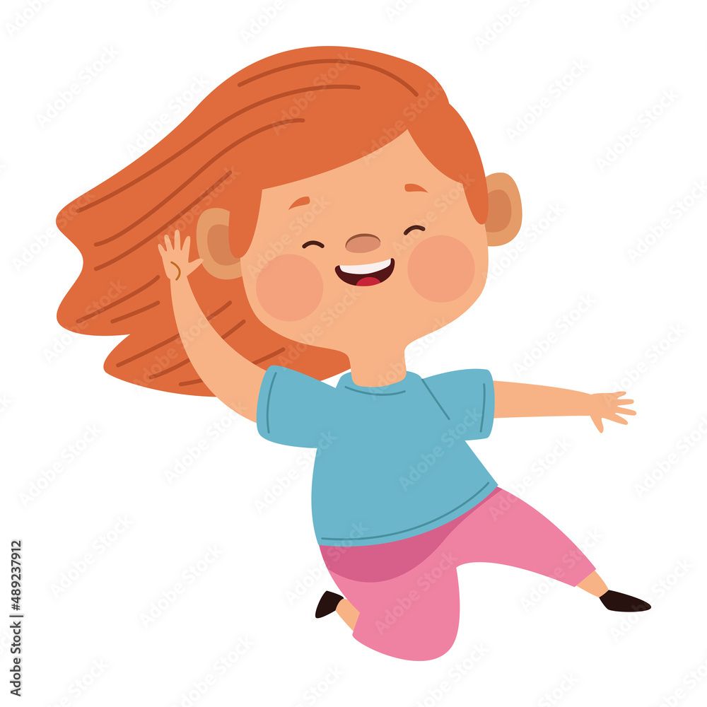happy little redhead girl happy little redhead girl