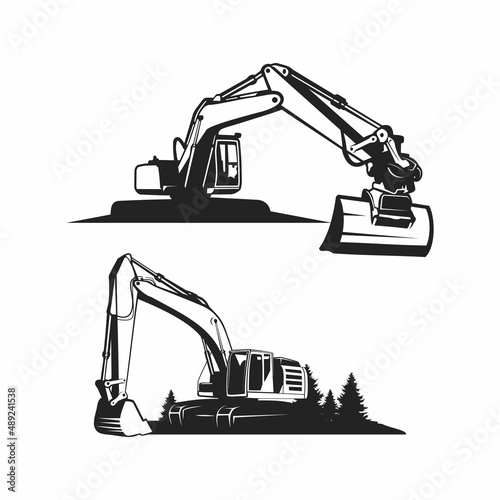 excavator silhouette