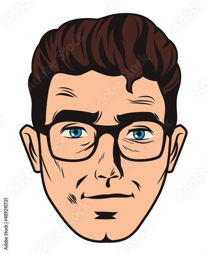 head man with eyeglasses