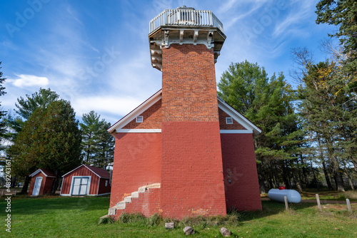 Sand Point Lighthouse in Baraga Michigan photo