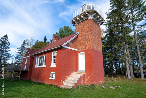 Sand Point Lighthouse in Baraga Michigan photo