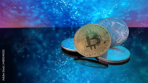 Bitcoin, ethereum, lightcoin crypto currency video