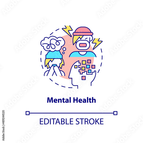Mental health concept icon