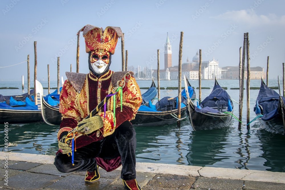 Obraz premium Costumes du carnaval de Venise 2022, Italie