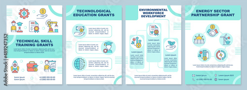 Federal grants for tech training mint brochure template