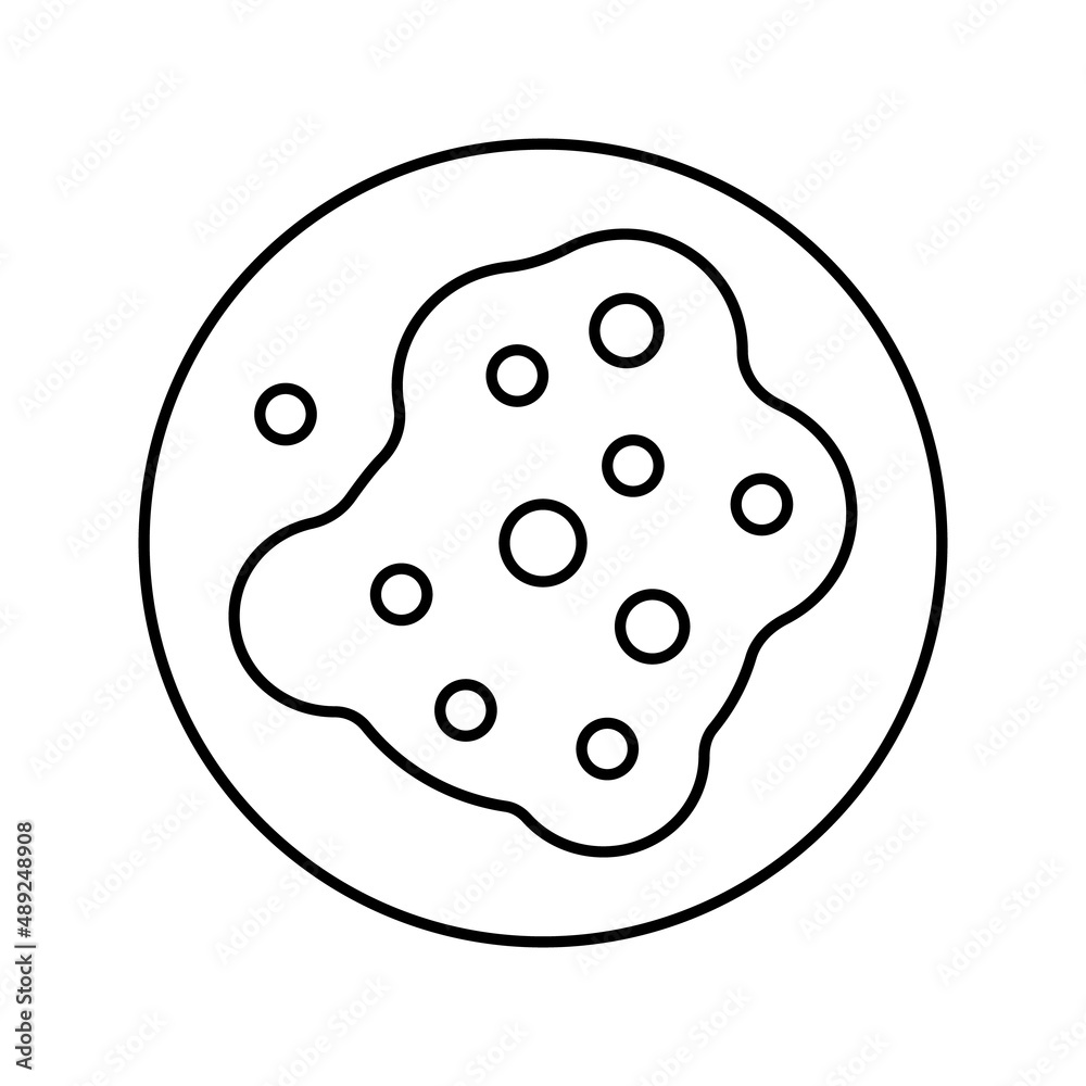 pustular skin disease line icon vector illustration pustular skin disease line icon vector illustration
