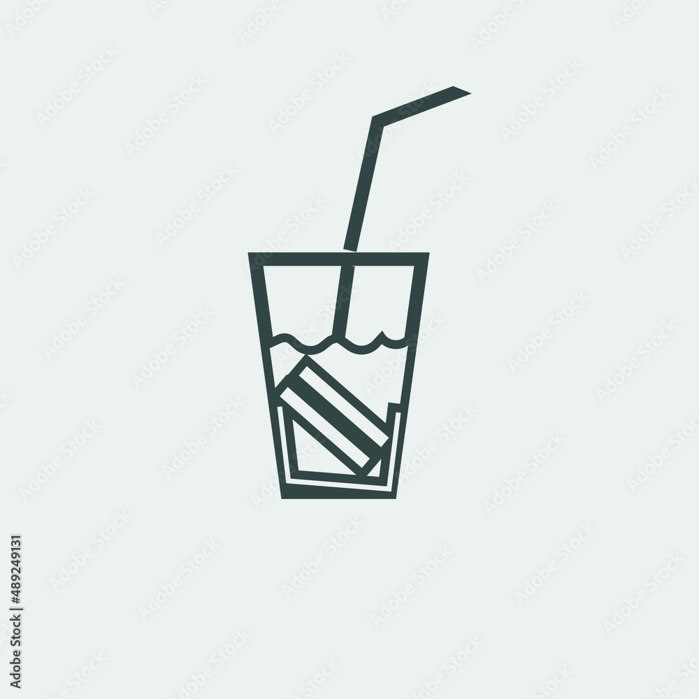 Drink vector icon illustration sign