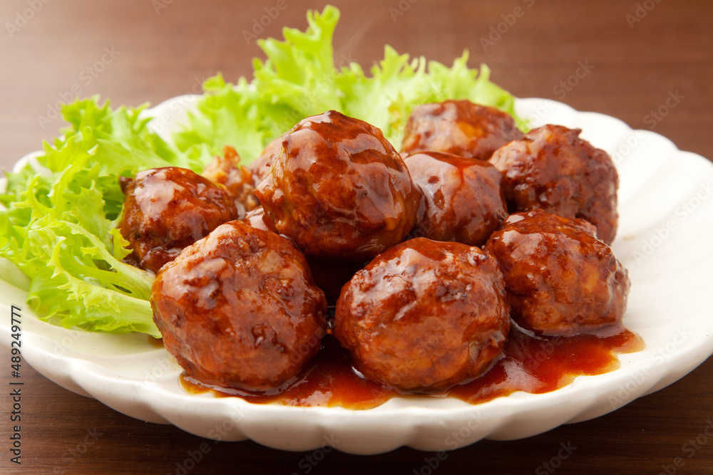 甘酢あんの肉団子 甘酢あんの肉団子