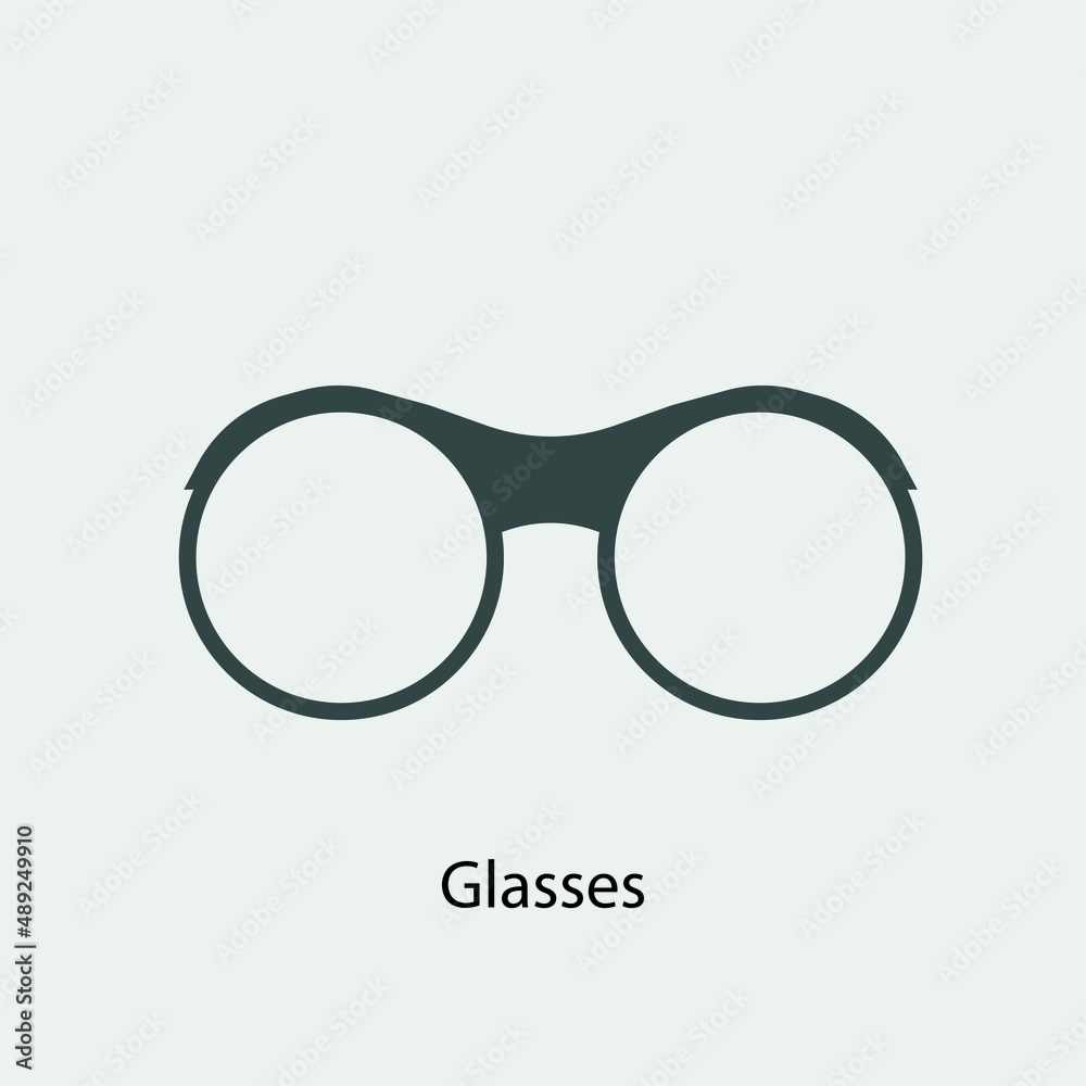 Glassses vector icon illustration sign Glassses vector icon illustration sign