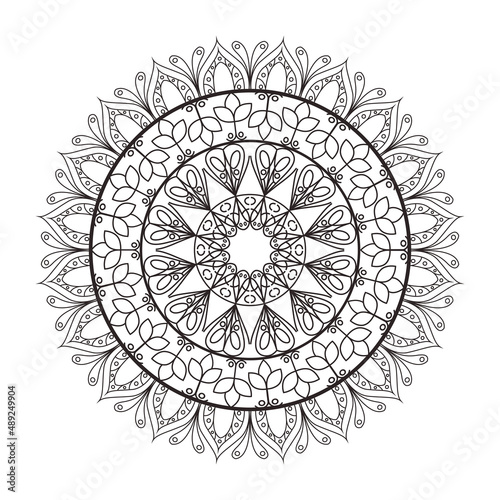 traditional monochrome mandala
